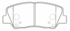 D2126-9362 PN8019 Front Disc Brake Pad for Geely Pastillas De Freno