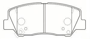 D2126-9362 PN8019 Front Disc Brake Pad for Geely Pastillas De Freno