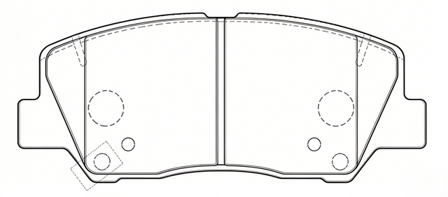 D2126-9362 PN8019 Front Disc Brake Pad for Geely Pastillas De Freno